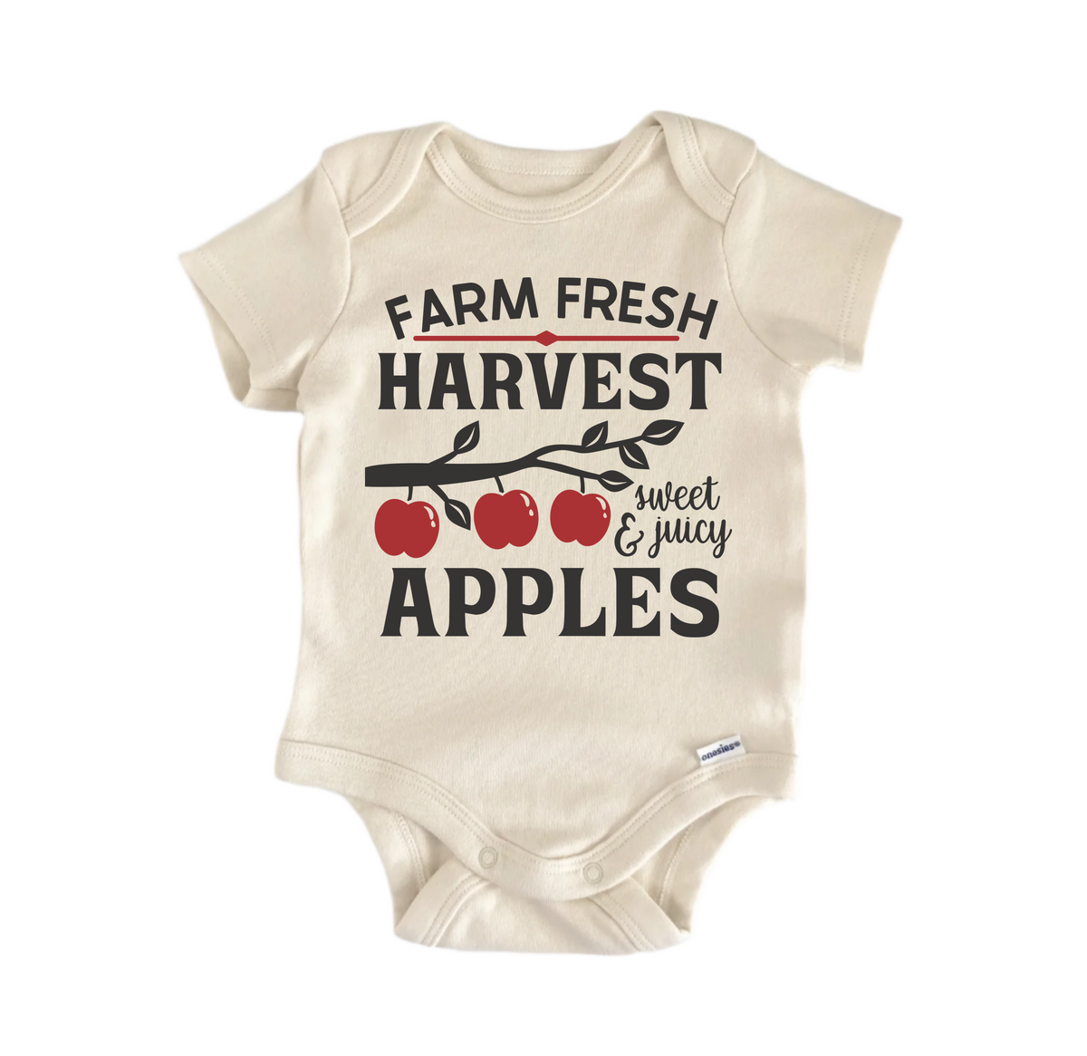 Farm Fresh Harvest Apples Fall - Baby Boy Girl Clothes  Bodysuit Funny